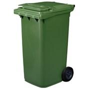 Green wheelie bin used for garden waste