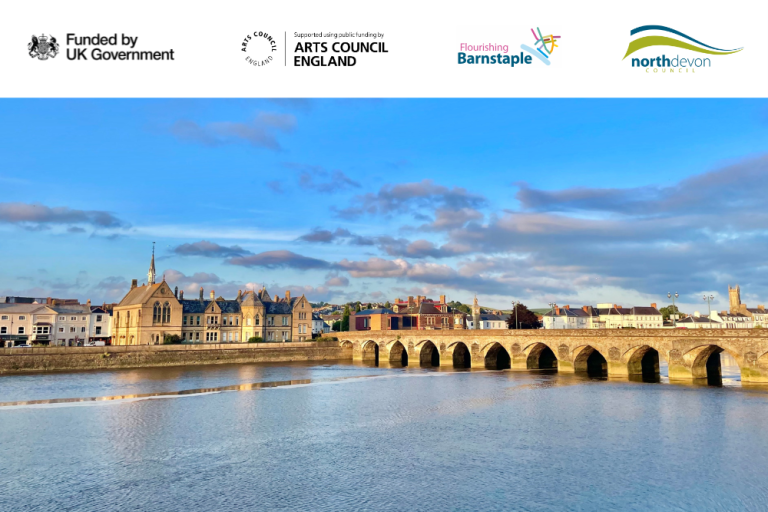 View of Barnstaple over the river